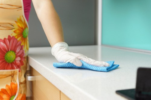 Deep cleaning service for a Roehampton home kitchen and living space