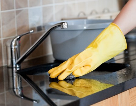 Detailed kitchen cleaning during a one off clean in Roehampton