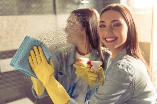 Move in cleaning team handling an empty property in Roehampton